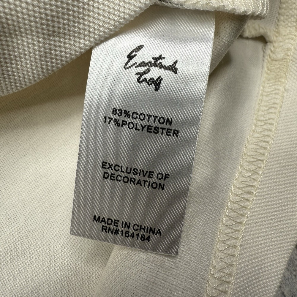 Eastside Golf Polo Zip Shirt Mens Short Sleeve Performance Logo White Tech Sz M - Picture 9 of 11